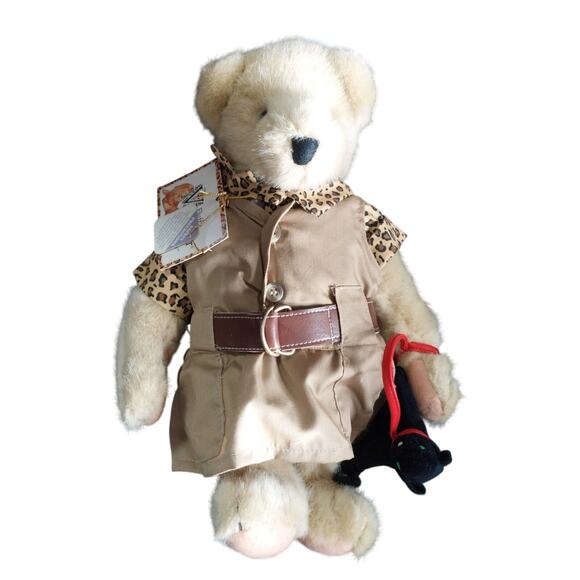 VINTAGE NWT! CORNELIUS VANDERBEAR, "OUT OF AFRICA" W/BLACK PANTHER! ORIG TAGS! - Picture 4 of 9